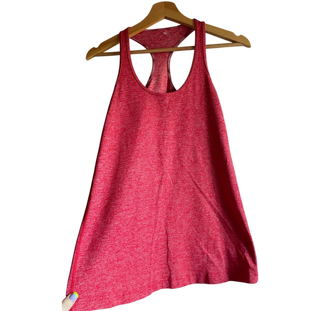 LULULEMON Cool Red Heathered Racerback Athletic Tank Top SIZE 6
